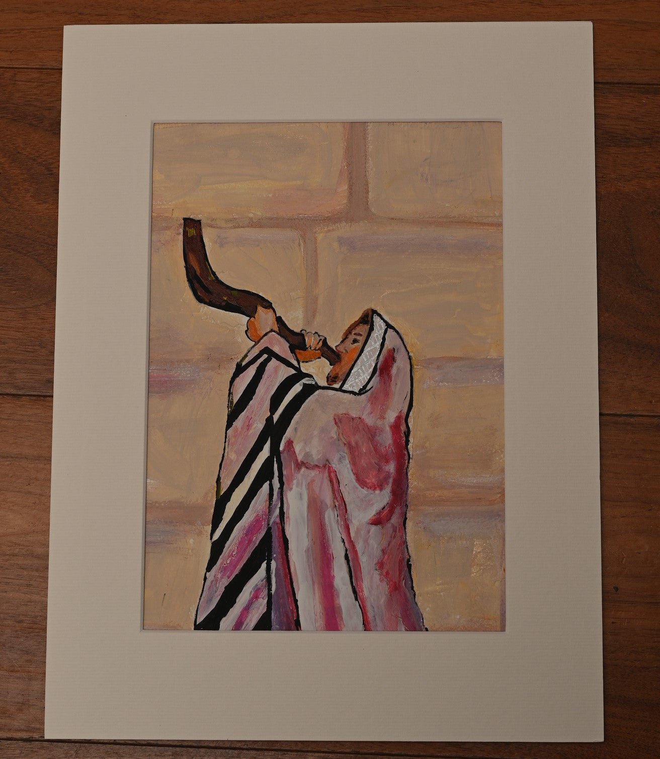 Shofar At The Wall Giclée Paper Print Special Giclee